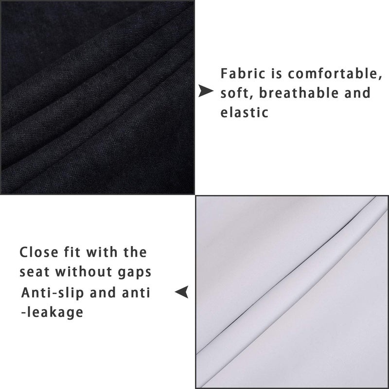 Auto Newer Neoprene Waterproof Sweat Towel Car Seat Covers Pets Seat Protector, Bucket Car Seat Covers Front Seats Only, Universal for Cars, SUV, Truck, Fit Running, Outdoor Sports, Pets (Black,1PCS) - Image 3